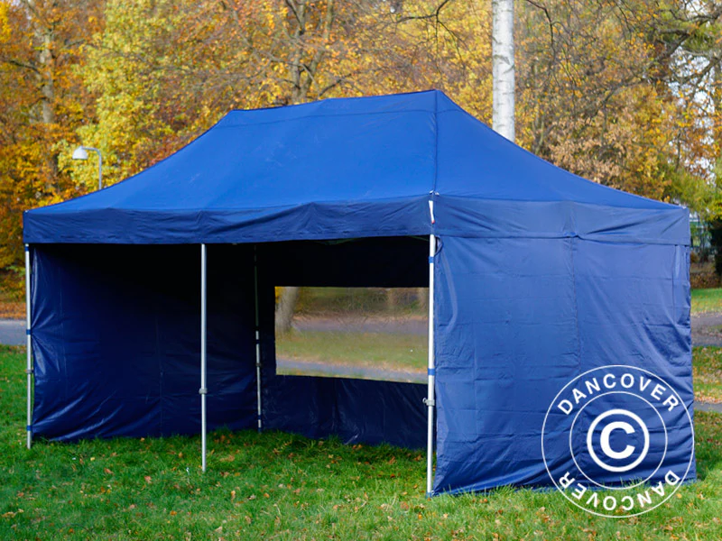 Namiot Ekspresowy FleXtents PRO 3x6m Ciemny niebieski, mq 6 ściany boczne - Image 12