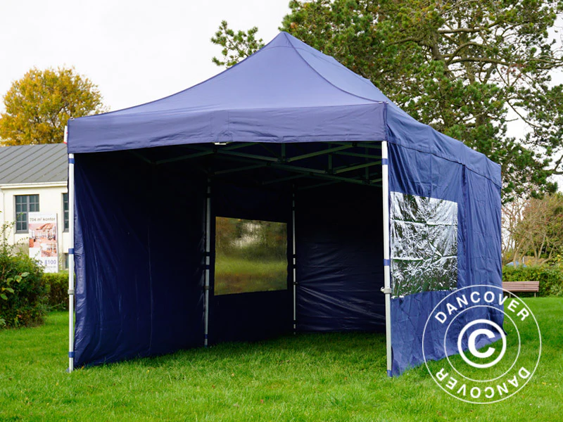 Namiot Ekspresowy FleXtents PRO 3x6m Ciemny niebieski, mq 6 ściany boczne - Image 20
