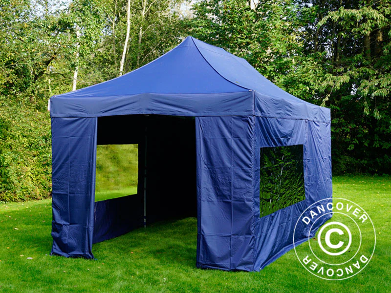 Namiot Ekspresowy FleXtents PRO 3x6m Ciemny niebieski, mq 6 ściany boczne - Image 4