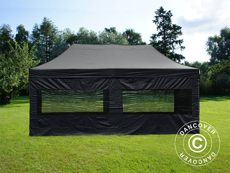 Namiot Ekspresowy FleXtents PRO 3x6m Czarny, mq 6 ściany boczne - Image 6