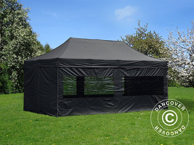 Namiot Ekspresowy FleXtents PRO 3x6m Czarny, mq 6 ściany boczne - Image 7