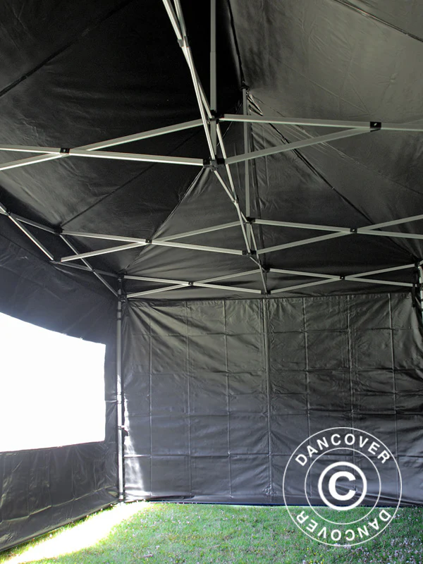 Namiot Ekspresowy FleXtents PRO 3x6m Czarny, Ogniotrwale, mq 6 ściany boczne - Image 7