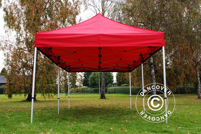 Namiot Ekspresowy FleXtents PRO 3x6m Czerwony, mq 6 ściany boczne - Image 3