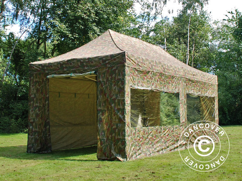Namiot Ekspresowy FleXtents PRO 3x6m Kamuflaż/Wojskowy, mq 6 ściany boczne - Image 3