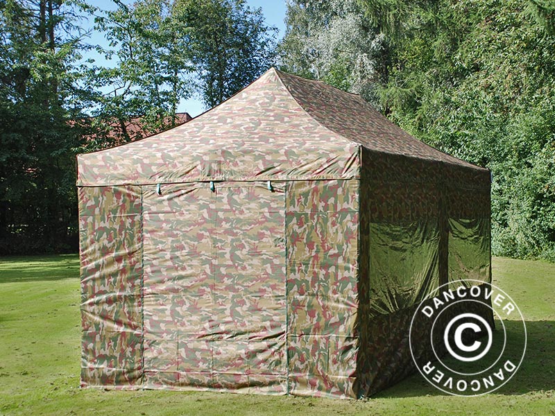 Namiot Ekspresowy FleXtents PRO 3x6m Kamuflaż/Wojskowy, mq 6 ściany boczne - Image 4
