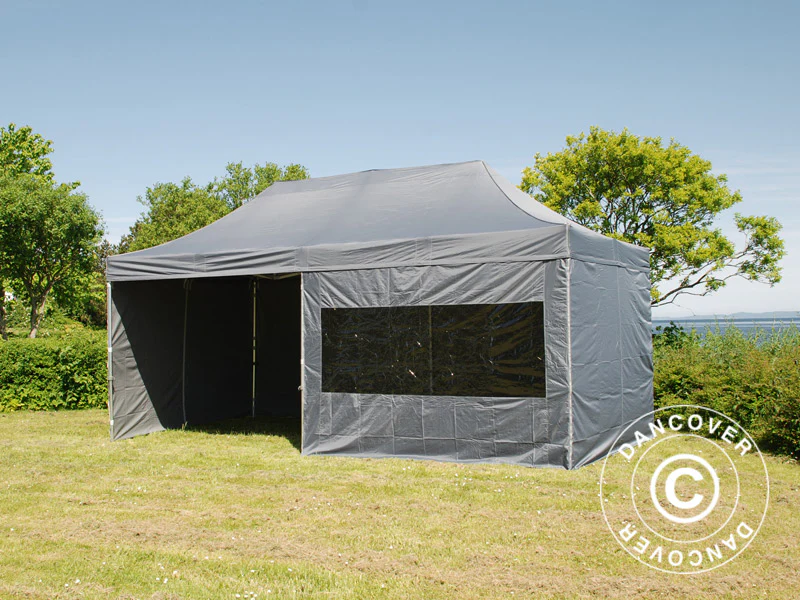 Namiot Ekspresowy FleXtents PRO 3x6m Szary, mq 6 ściany boczne - Image 12