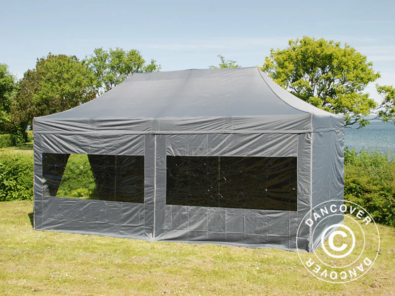 Namiot Ekspresowy FleXtents PRO 3x6m Szary, mq 6 ściany boczne - Image 2