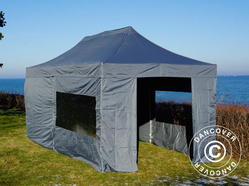 Namiot Ekspresowy FleXtents PRO 3x6m Szary, mq 6 ściany boczne - Image 32