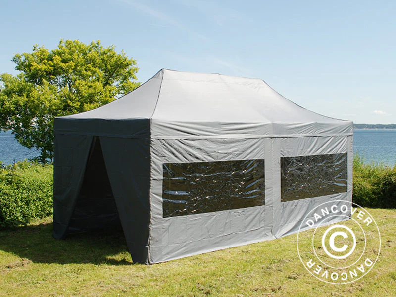 Namiot Ekspresowy FleXtents PRO 3x6m Szary, mq 6 ściany boczne - Image 5