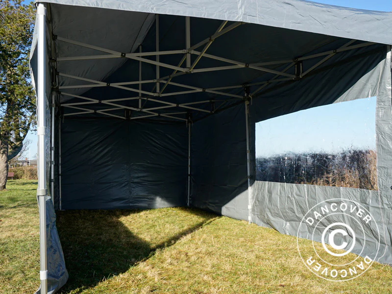 Namiot Ekspresowy FleXtents PRO 3x6m Szary, mq 6 ściany boczne - Image 50
