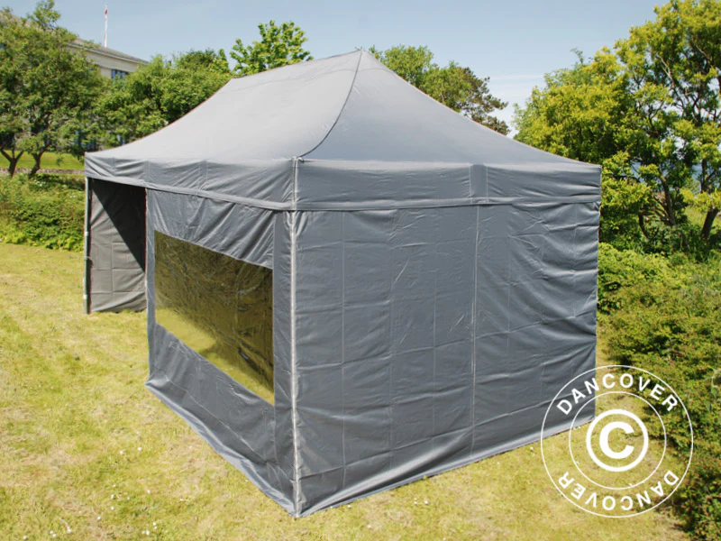 Namiot Ekspresowy FleXtents PRO 3x6m Szary, mq 6 ściany boczne - Image 7