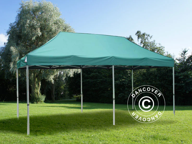 Namiot Ekspresowy FleXtents PRO 3x6m Zielony, zawierający 6 ozdobnymi kurtynami - Image 3