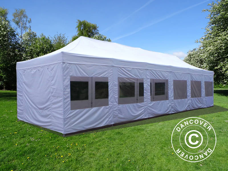Namiot Ekspresowy FleXtents PRO 4x12m Biały, mq ściany boczne - Image 2