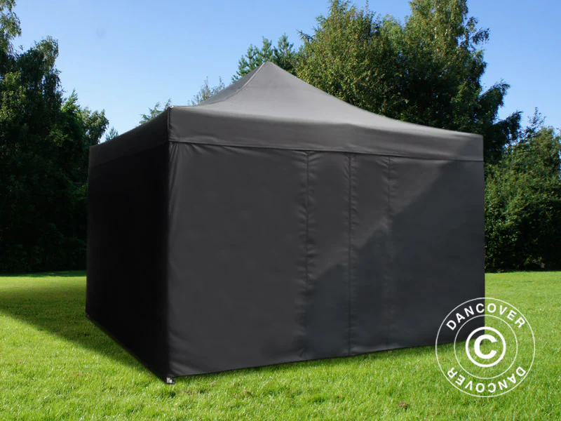 Namiot Ekspresowy FleXtents PRO 4x4m Czarny, mq 4 ściany boczne - Image 2