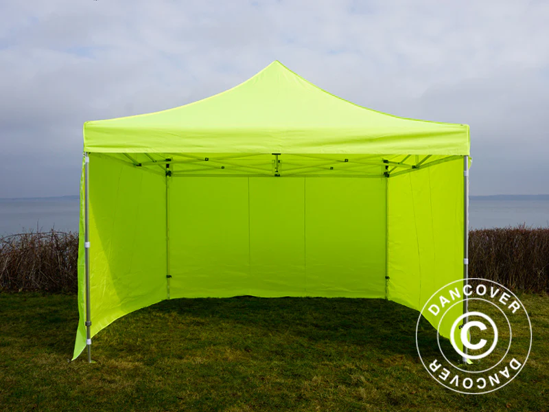 Namiot Ekspresowy FleXtents PRO 4x4m Jaskrawożółty/zielony, mq 4 ściany boczne - Image 13