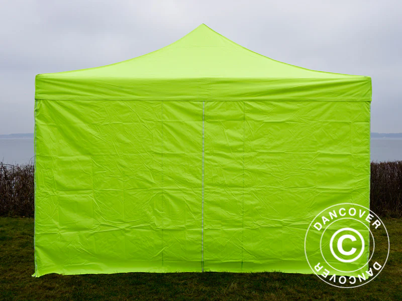 Namiot Ekspresowy FleXtents PRO 4x4m Jaskrawożółty/zielony, mq 4 ściany boczne - Image 2