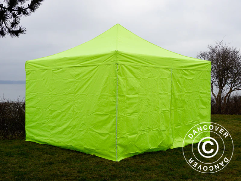 Namiot Ekspresowy FleXtents PRO 4x4m Jaskrawożółty/zielony, mq 4 ściany boczne - Image 7