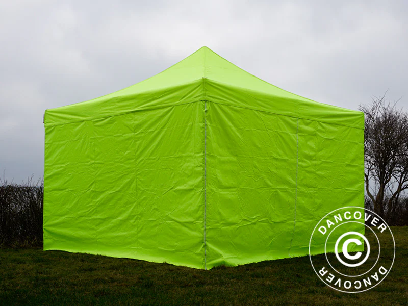 Namiot Ekspresowy FleXtents PRO 4x4m Jaskrawożółty/zielony, mq 4 ściany boczne - Image 8