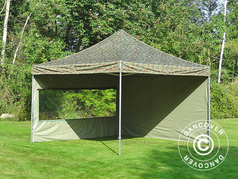 Namiot Ekspresowy FleXtents PRO 4x4m Kamuflaż/Wojskowy, mq 4 ściany boczne - Image 18