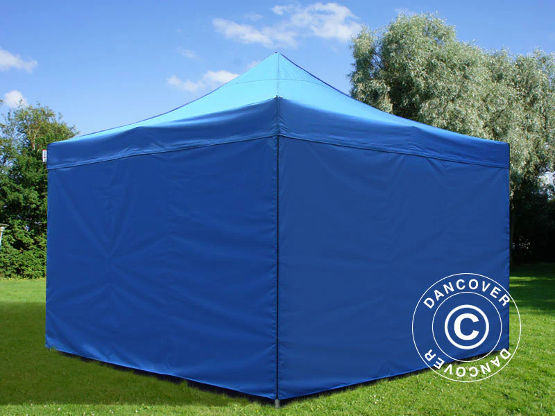 Namiot Ekspresowy FleXtents PRO 4x4m Niebieski, mq 4 ściany boczne - Image 4