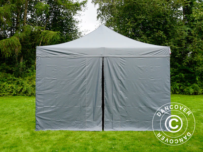 Namiot Ekspresowy FleXtents PRO 4x4m Szary, mq 4 ściany boczne - Image 4