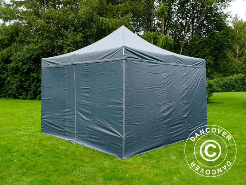 Namiot Ekspresowy FleXtents PRO 4x4m Szary, mq 4 ściany boczne - Image 7