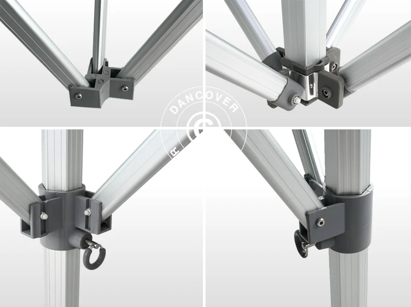 Namiot Ekspresowy FleXtents PRO 4x6m Biały, mq 8 ściany boczne & ozdobnymi kurtynami - Image 5