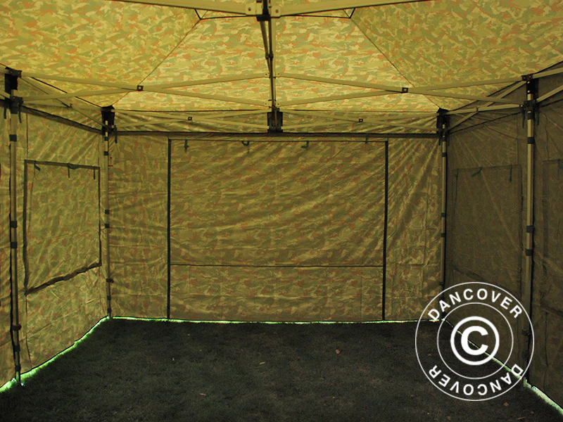 Namiot Ekspresowy FleXtents PRO 4x6m Kamuflaż/Wojskowy, mq 8 ściany boczne - Image 19