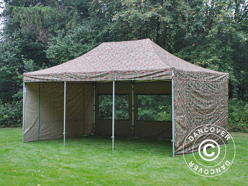 Namiot Ekspresowy FleXtents PRO 4x6m Kamuflaż/Wojskowy, mq 8 ściany boczne - Image 23