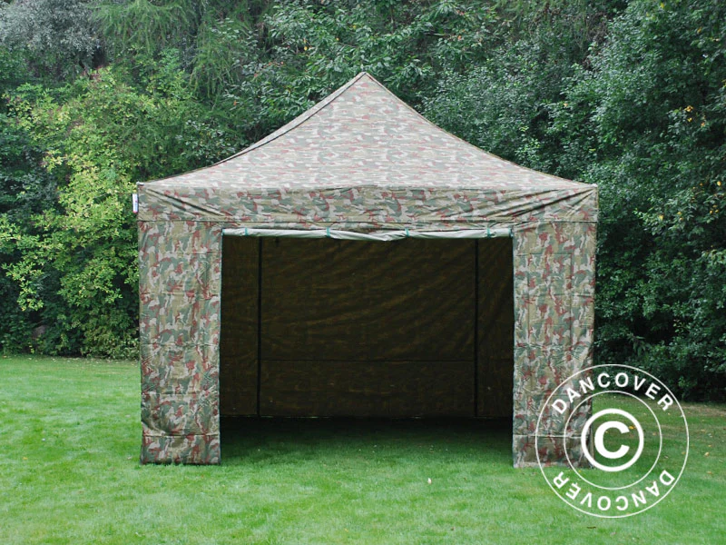 Namiot Ekspresowy FleXtents PRO 4x6m Kamuflaż/Wojskowy, mq 8 ściany boczne - Image 4