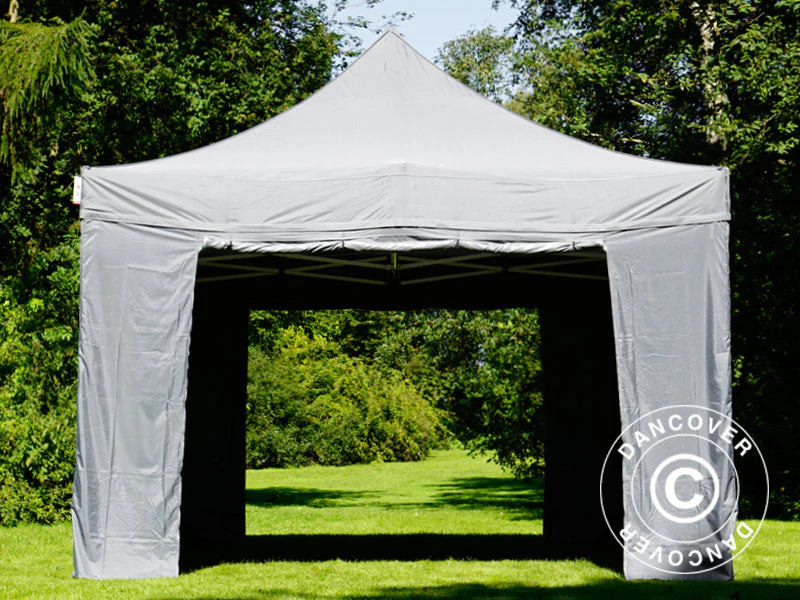 Namiot Ekspresowy FleXtents PRO 4x6m Szary, mq 8 ściany boczne - Image 14