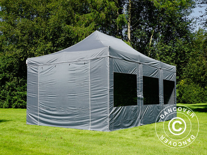 Namiot Ekspresowy FleXtents PRO 4x6m Szary, mq 8 ściany boczne - Image 26