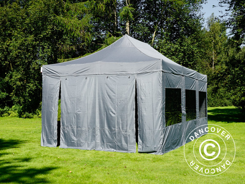 Namiot Ekspresowy FleXtents PRO 4x6m Szary, mq 8 ściany boczne - Image 28