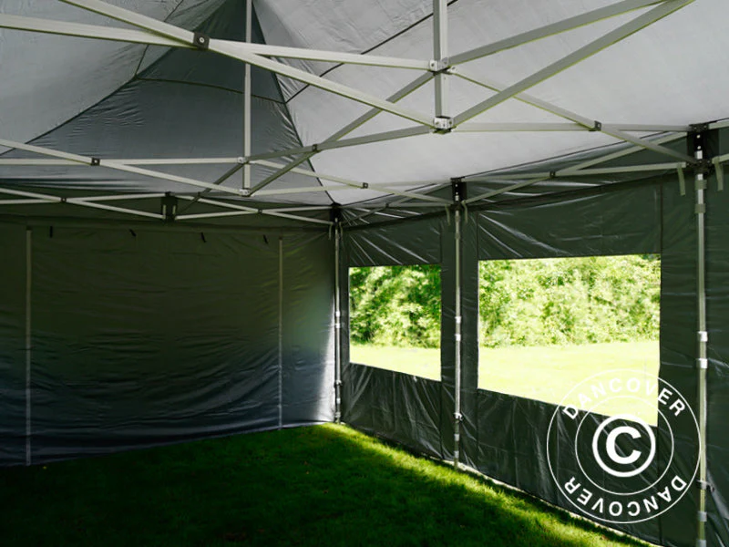 Namiot Ekspresowy FleXtents PRO 4x6m Szary, mq 8 ściany boczne - Image 3