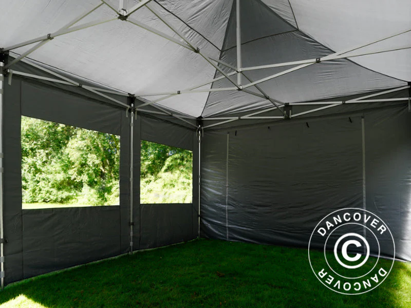 Namiot Ekspresowy FleXtents PRO 4x6m Szary, mq 8 ściany boczne - Image 32