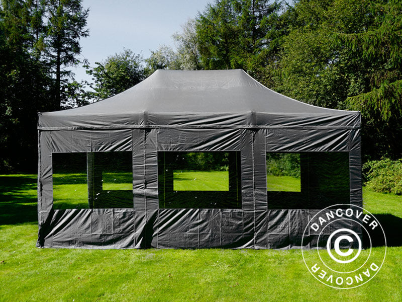 Namiot Ekspresowy FleXtents PRO 4x6m Szary, mq 8 ściany boczne - Image 35