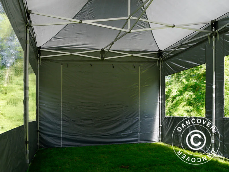 Namiot Ekspresowy FleXtents PRO 4x6m Szary, mq 8 ściany boczne - Image 4