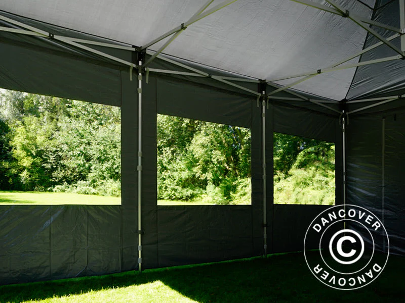 Namiot Ekspresowy FleXtents PRO 4x6m Szary, mq 8 ściany boczne - Image 5
