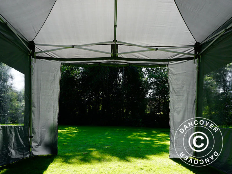 Namiot Ekspresowy FleXtents PRO 4x6m Szary, mq 8 ściany boczne - Image 6