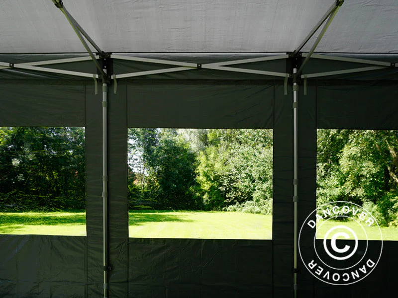 Namiot Ekspresowy FleXtents PRO 4x6m Szary, mq 8 ściany boczne - Image 7