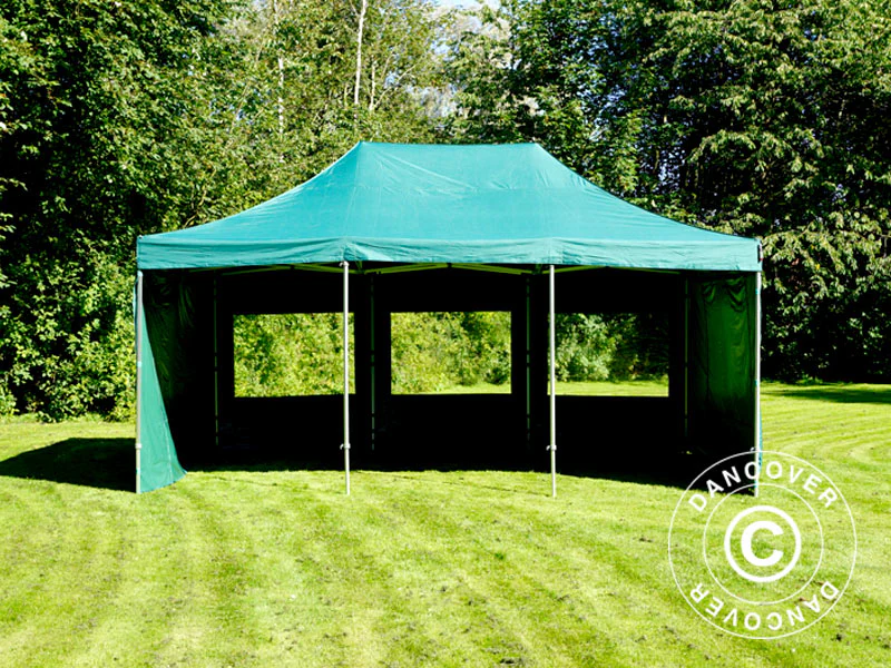 Namiot Ekspresowy FleXtents PRO 4x6m Zielony, mq 8 ściany boczne - Image 18