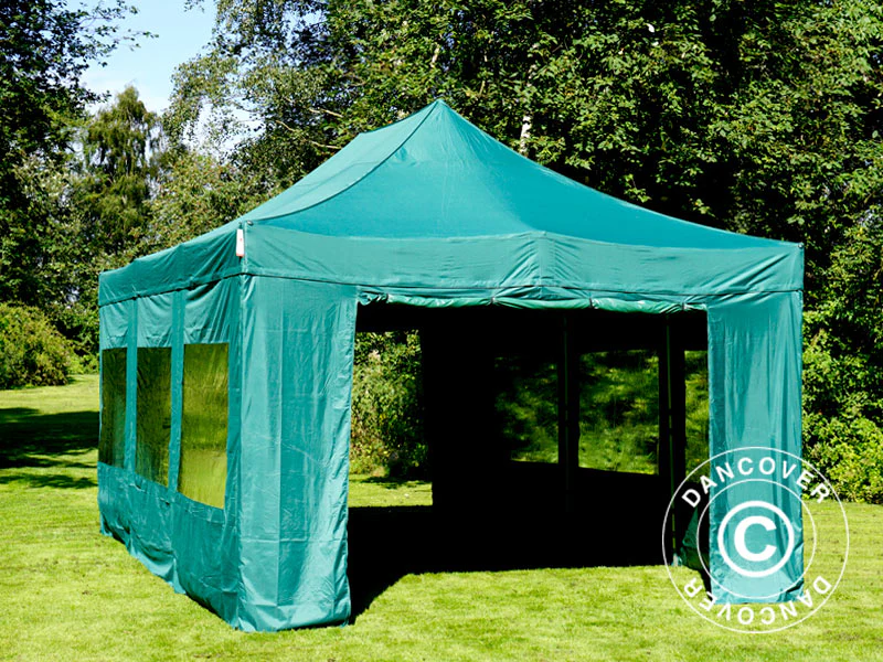 Namiot Ekspresowy FleXtents PRO 4x6m Zielony, mq 8 ściany boczne - Image 6