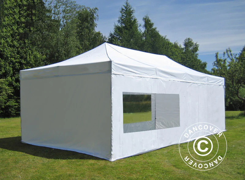 Namiot Ekspresowy FleXtents PRO 4x8m Biały, mq 6 ściany boczne - Image 3