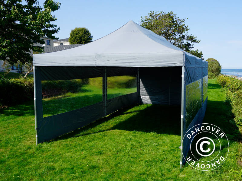 Namiot Ekspresowy FleXtents PRO 4x8m Szary, mq 6 ściany boczne - Image 13