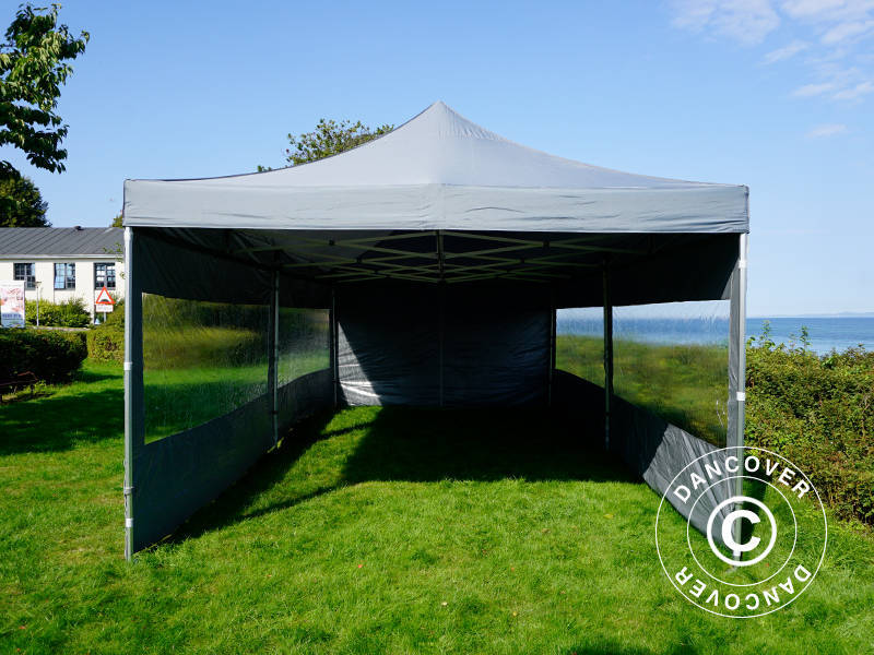 Namiot Ekspresowy FleXtents PRO 4x8m Szary, mq 6 ściany boczne - Image 25