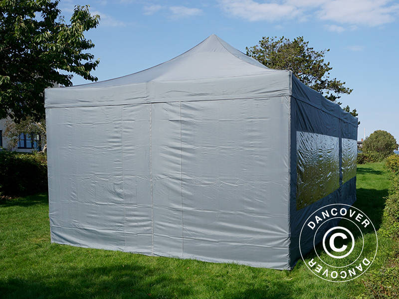 Namiot Ekspresowy FleXtents PRO 4x8m Szary, mq 6 ściany boczne - Image 31