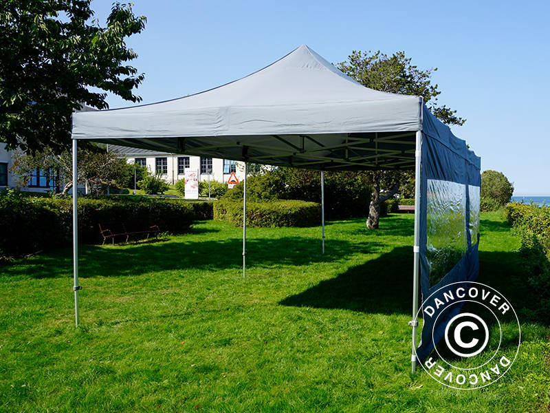 Namiot Ekspresowy FleXtents PRO 4x8m Szary, mq 6 ściany boczne - Image 43