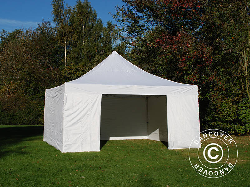 Namiot Ekspresowy FleXtents PRO 5x5m Biały, mq 4 ściany boczne - Image 4