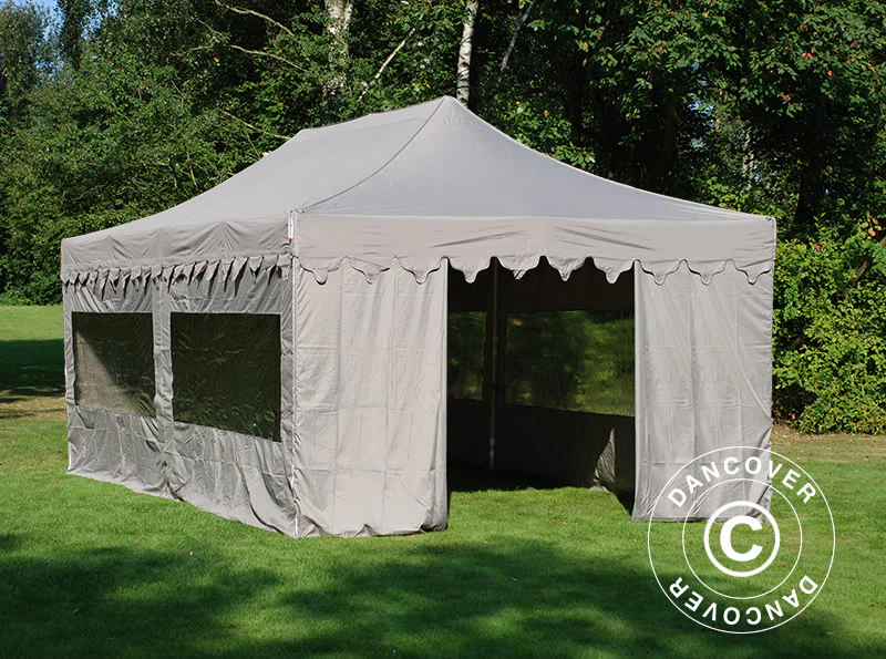 Namiot Ekspresowy FleXtents PRO "Morocco" 4x8m Latte, mq  6 ściany boczne - Image 3