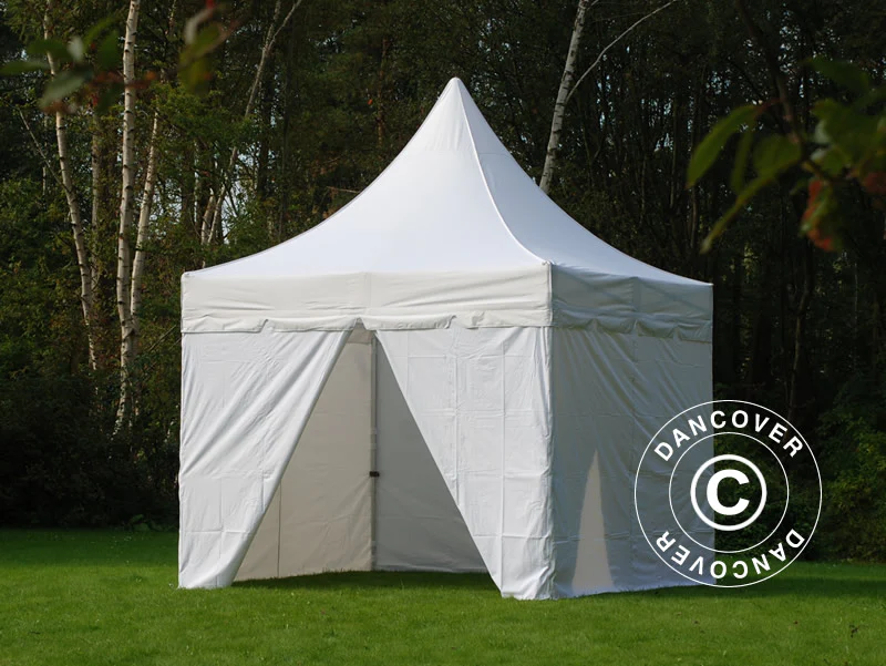 Namiot ekspresowy FleXtents PRO Peak Pagoda 3x3m Biały, mq 4 ściany boczne - Image 5